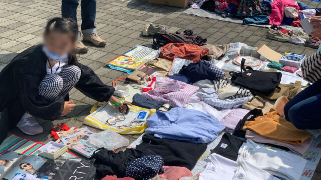 レイクタウンフリマ出店の様子
