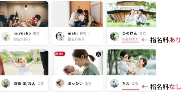 指名料あり