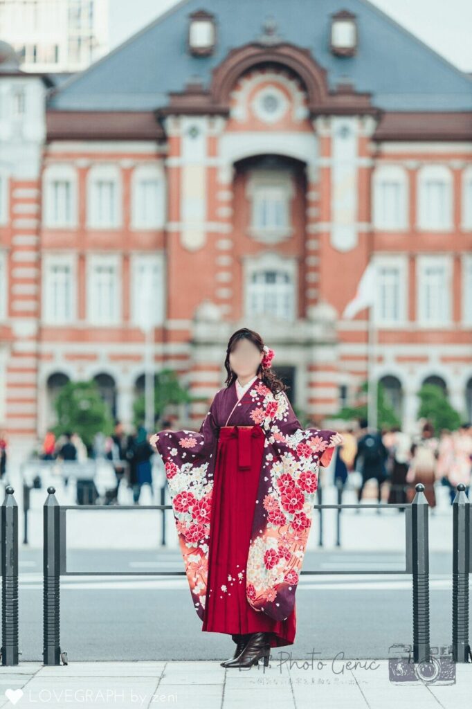 ゼニさんに実際に撮影してもらったラブグラフ卒業式写真