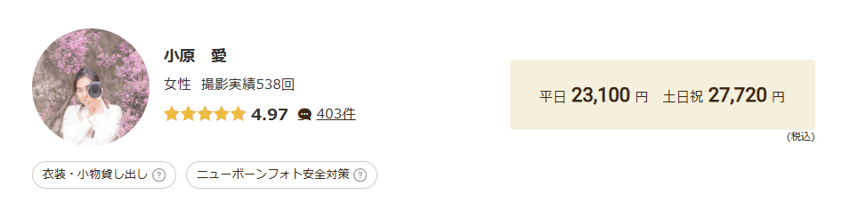 アワーフォトカメラマン